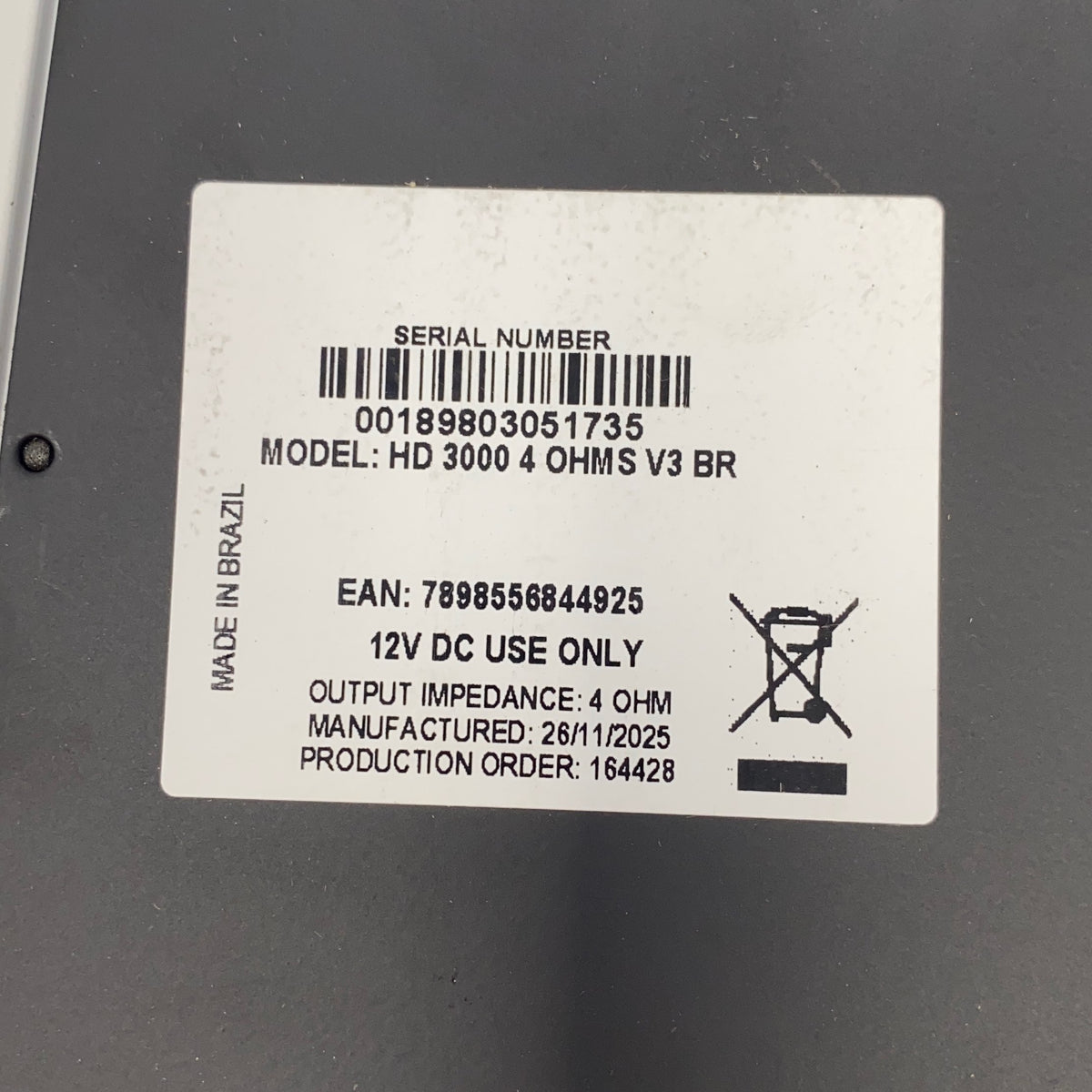 Serial #/Tag-LPNAC557113136