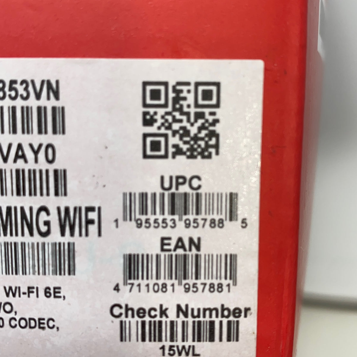 Serial #/Tag-LPNPMHR5593491