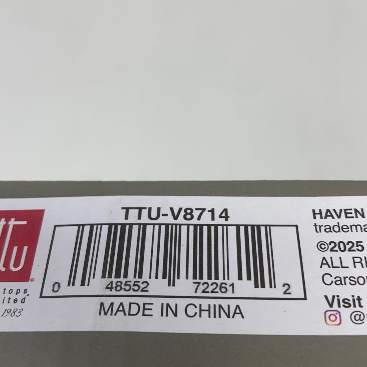 Serial #/Tag-UNT754743M744