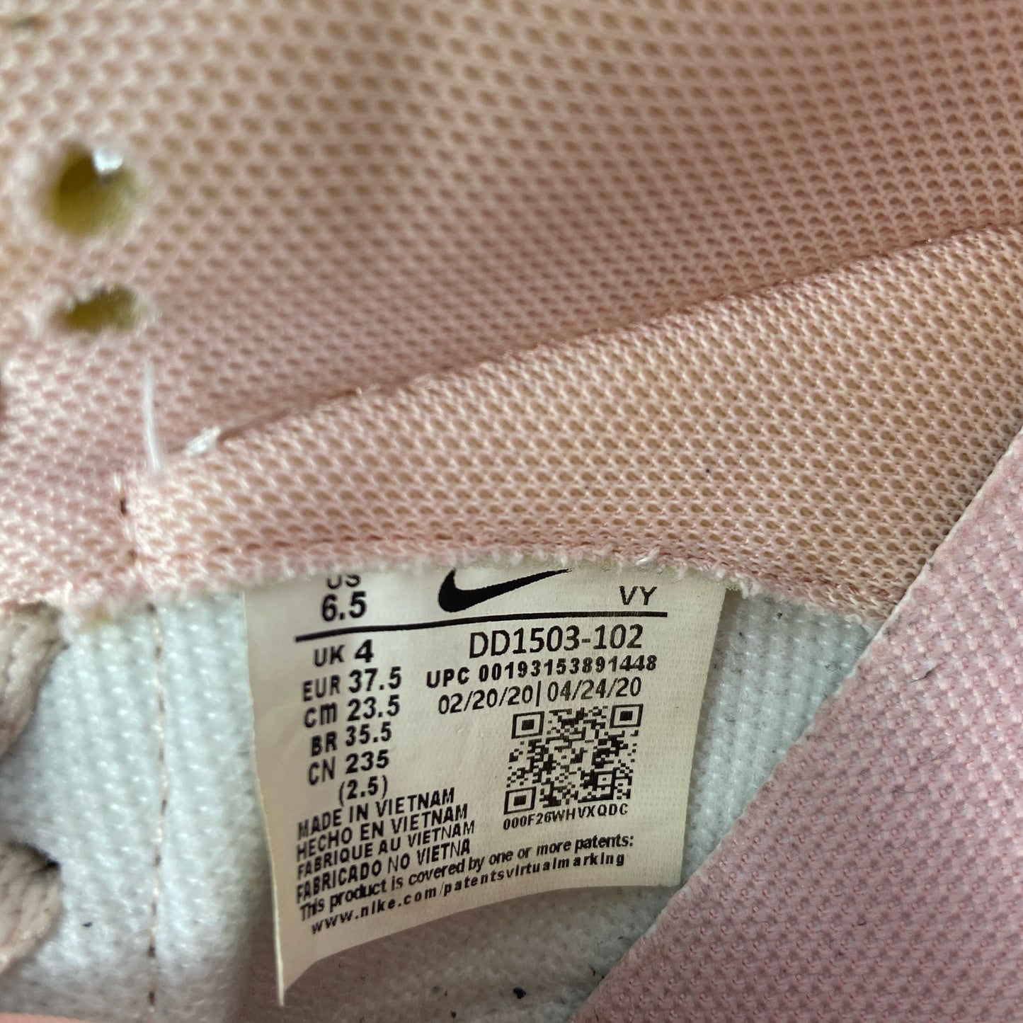 Serial #/Tag-LPNO359032685