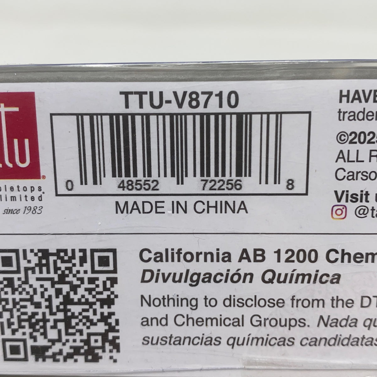 Serial #/Tag-UNT738087CTH