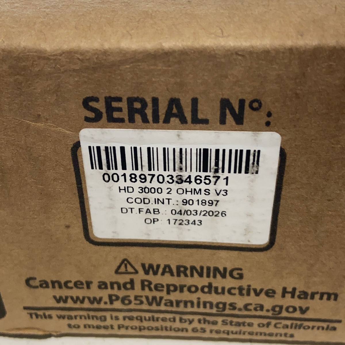 Serial #/Tag-LPNRRJM3040858