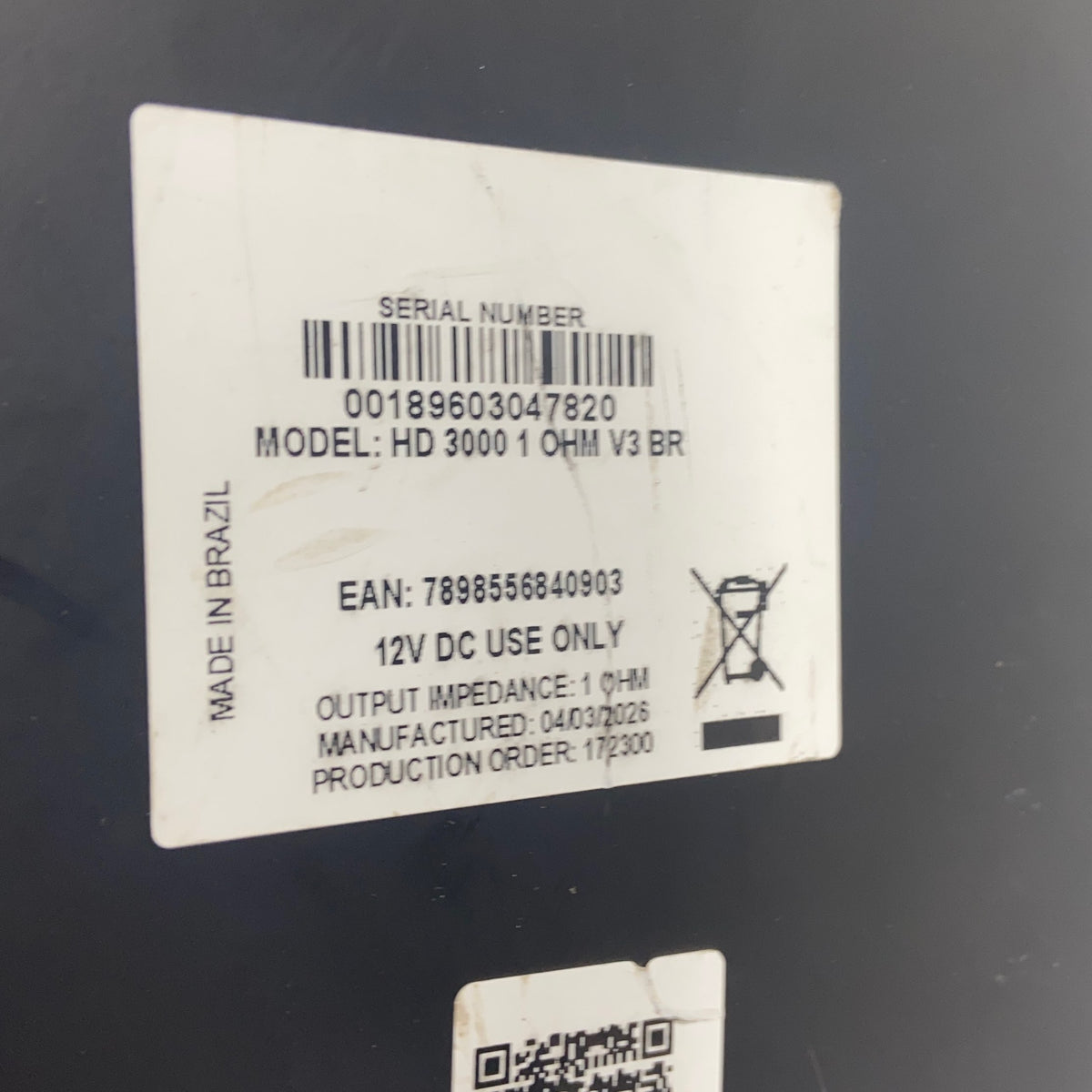 Serial #/Tag-UNT989025G8X