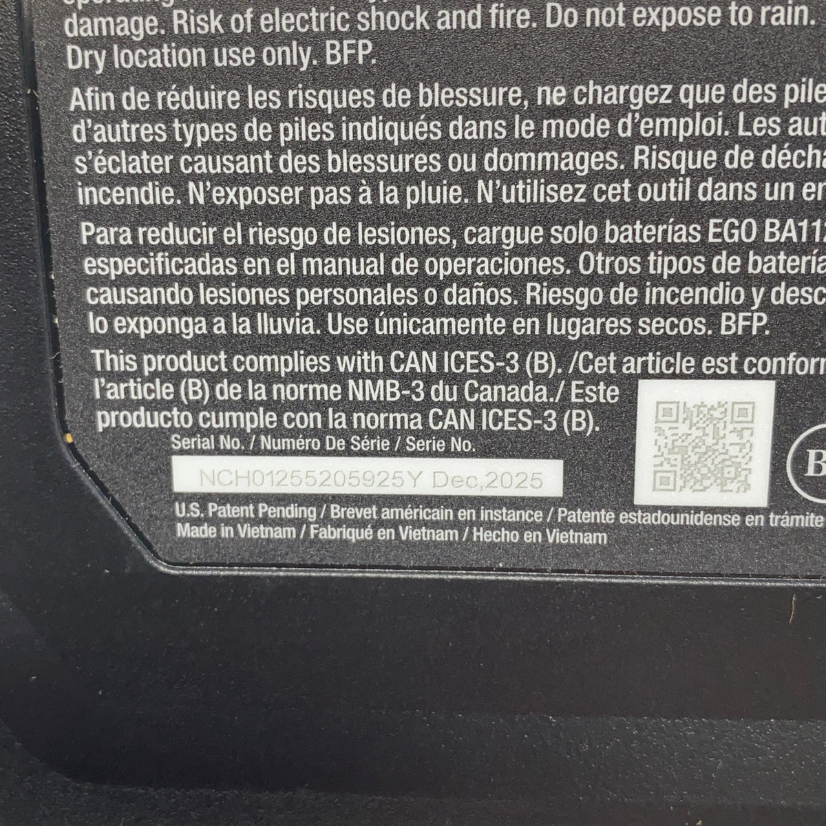 Serial #/Tag-UNT894544OLW