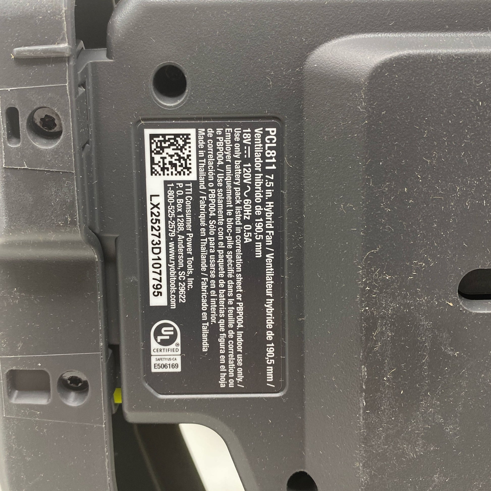 Serial #/Tag-UNT176608LCE