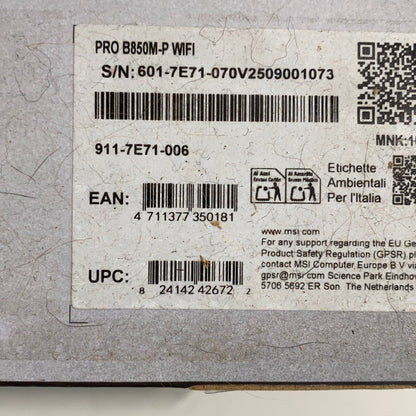 Serial #/Tag-UNT878957WS9