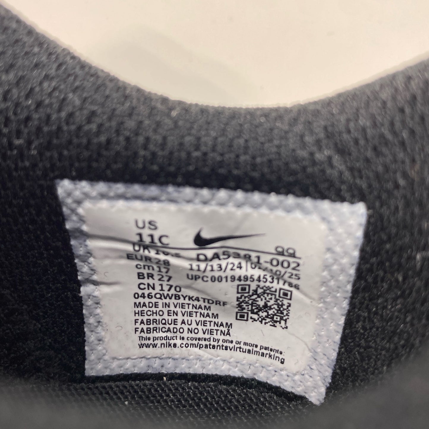 Serial #/Tag-UNT755191VMM