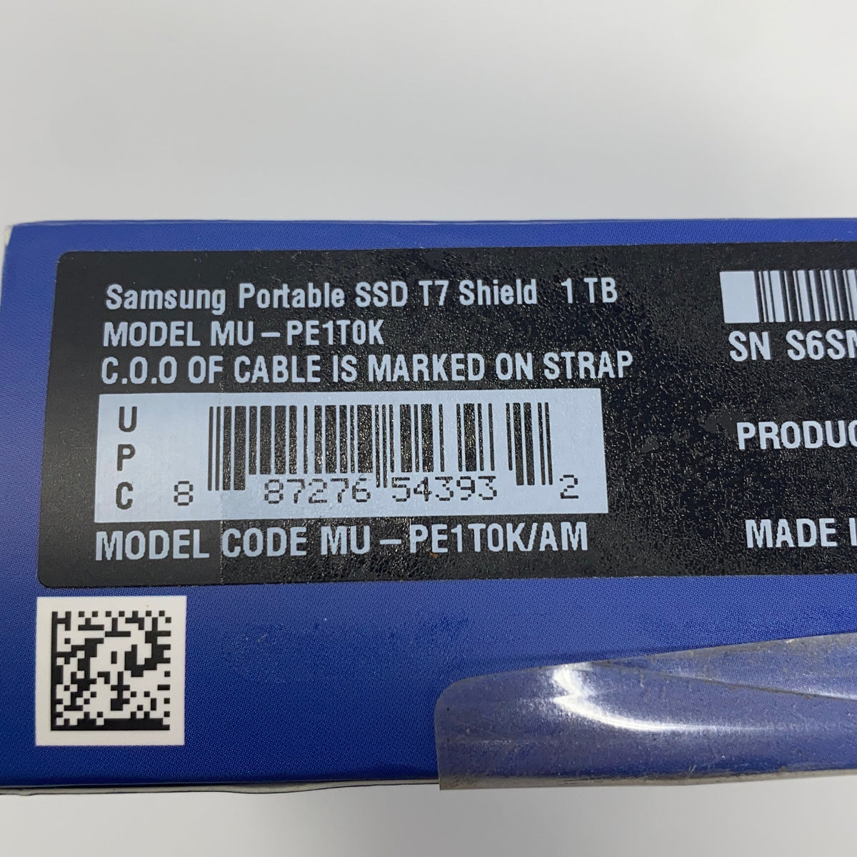 Serial #/Tag-UNT990705J22