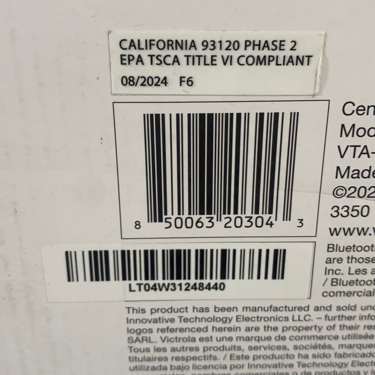 Serial #/Tag-LPNNA6RXMC71H