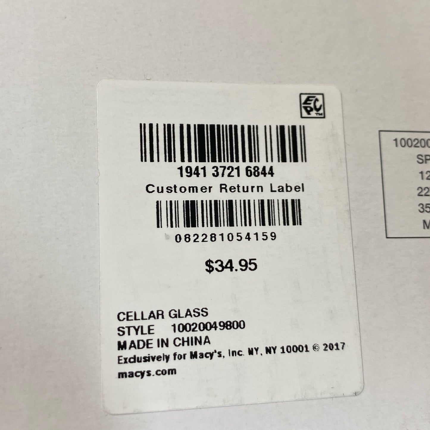 Serial #/Tag-UNT836795O10