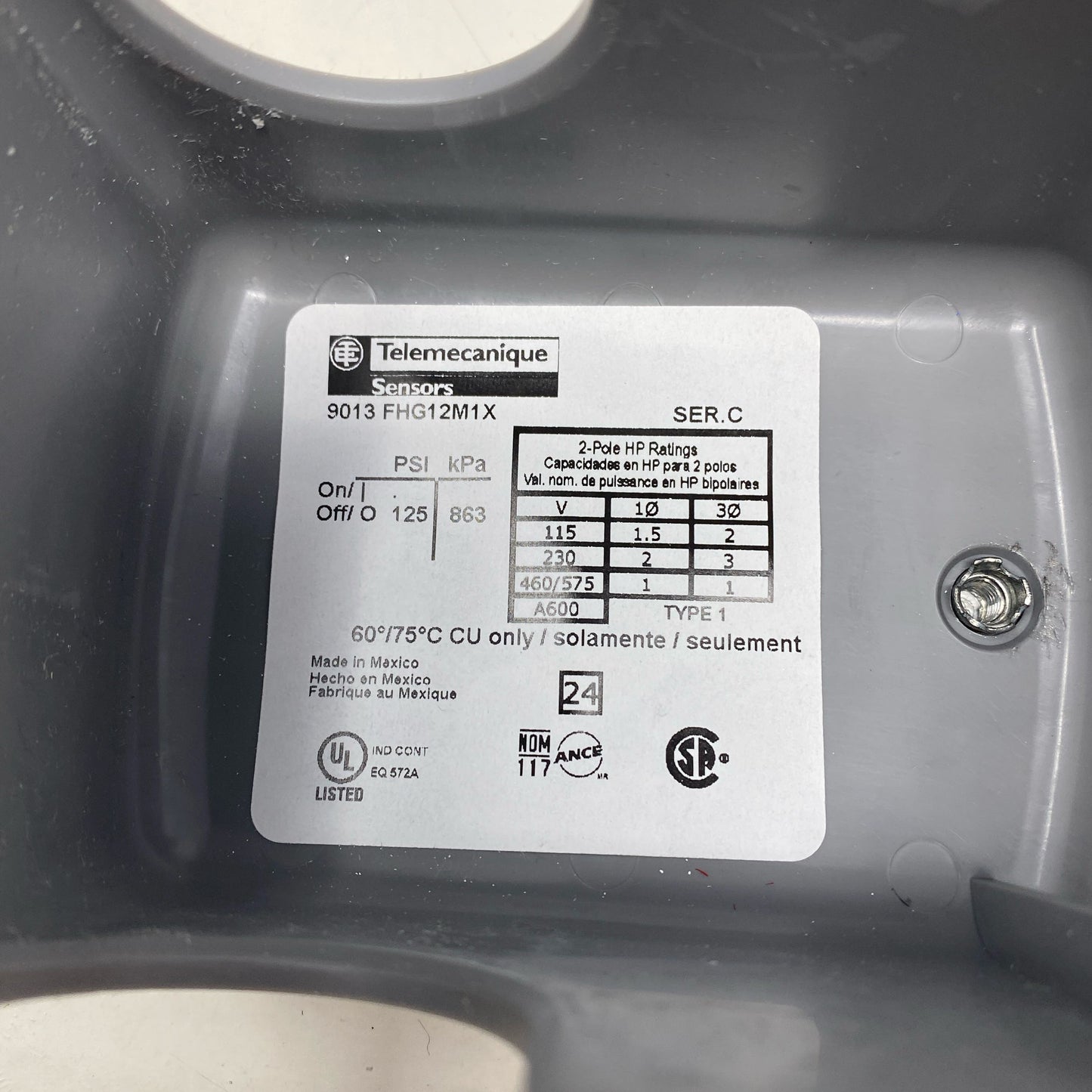 Serial #/Tag-UNT790851E7V