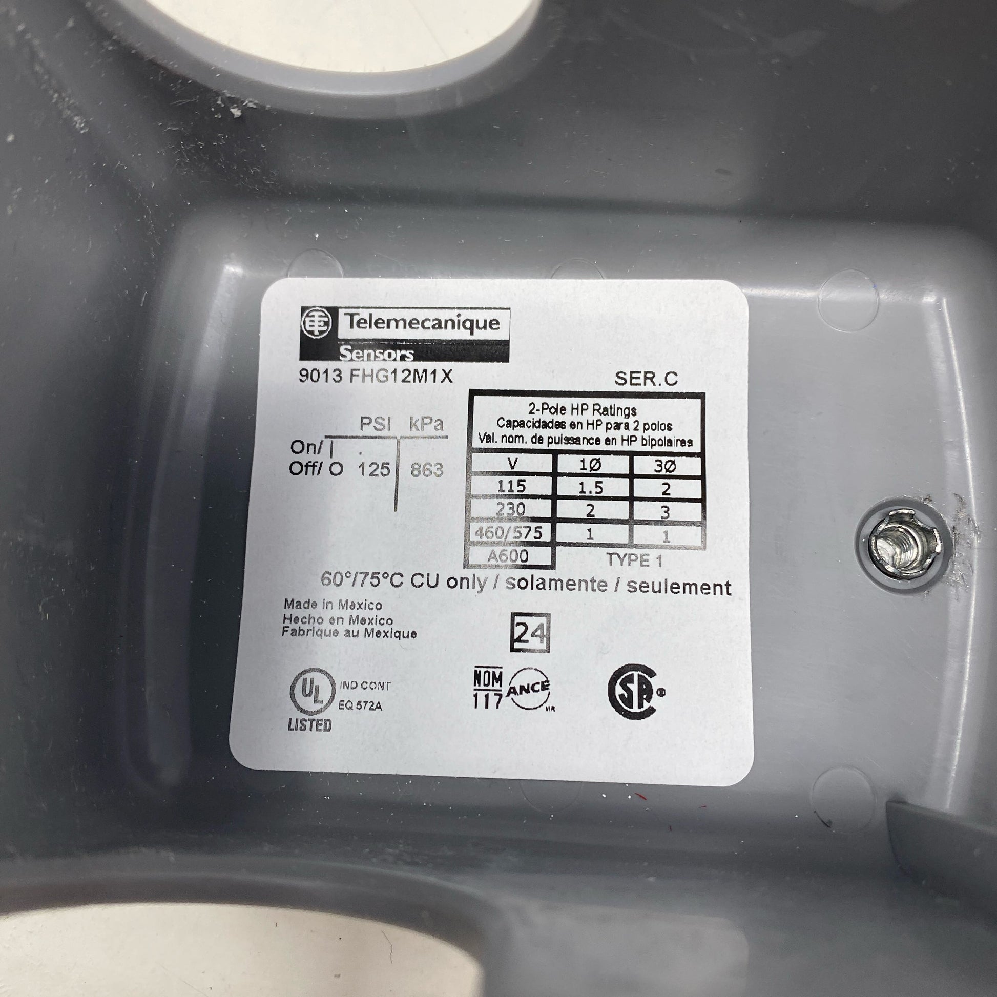 Serial #/Tag-UNT790851E7V