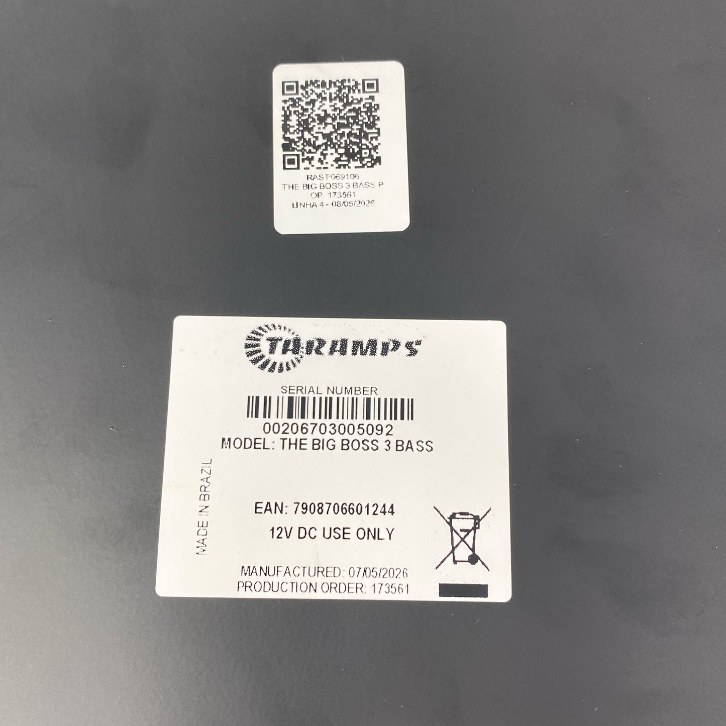 Serial #/Tag-UNT643130UVR