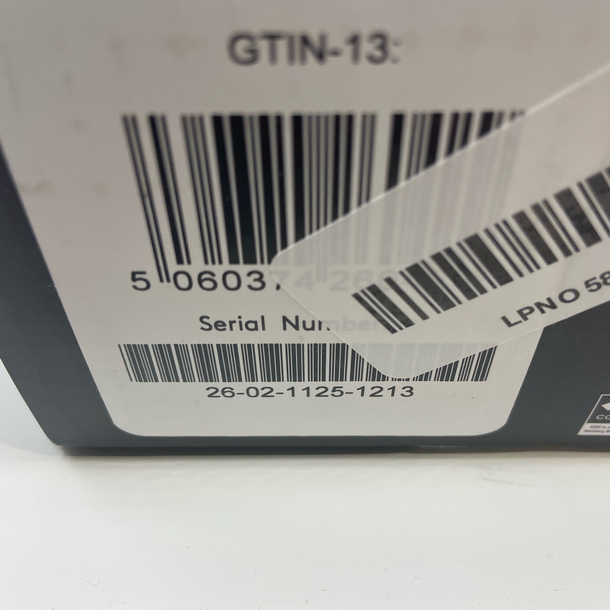 Serial #/Tag-LPNO585188213