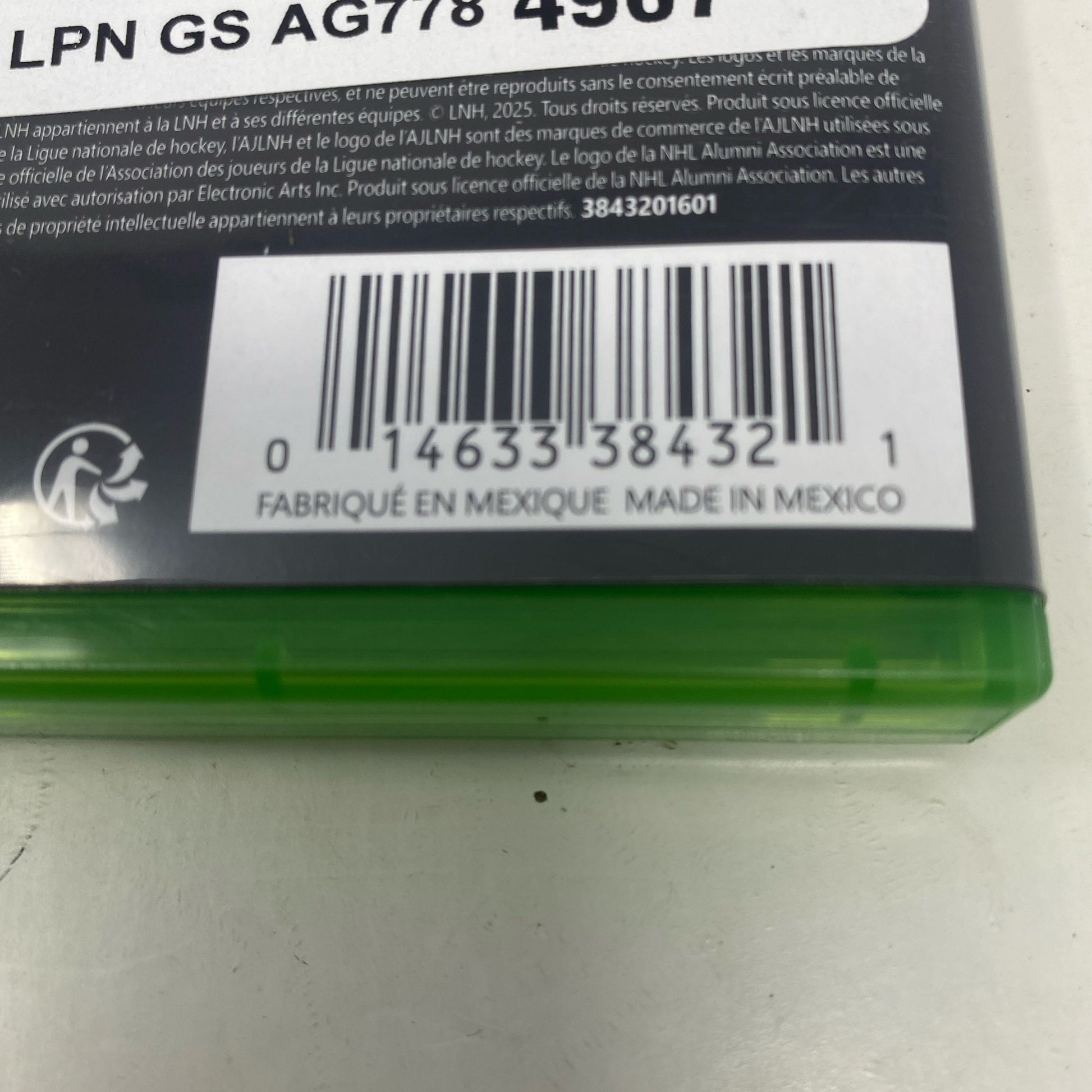 Serial #/Tag-LPNGSAG7784967