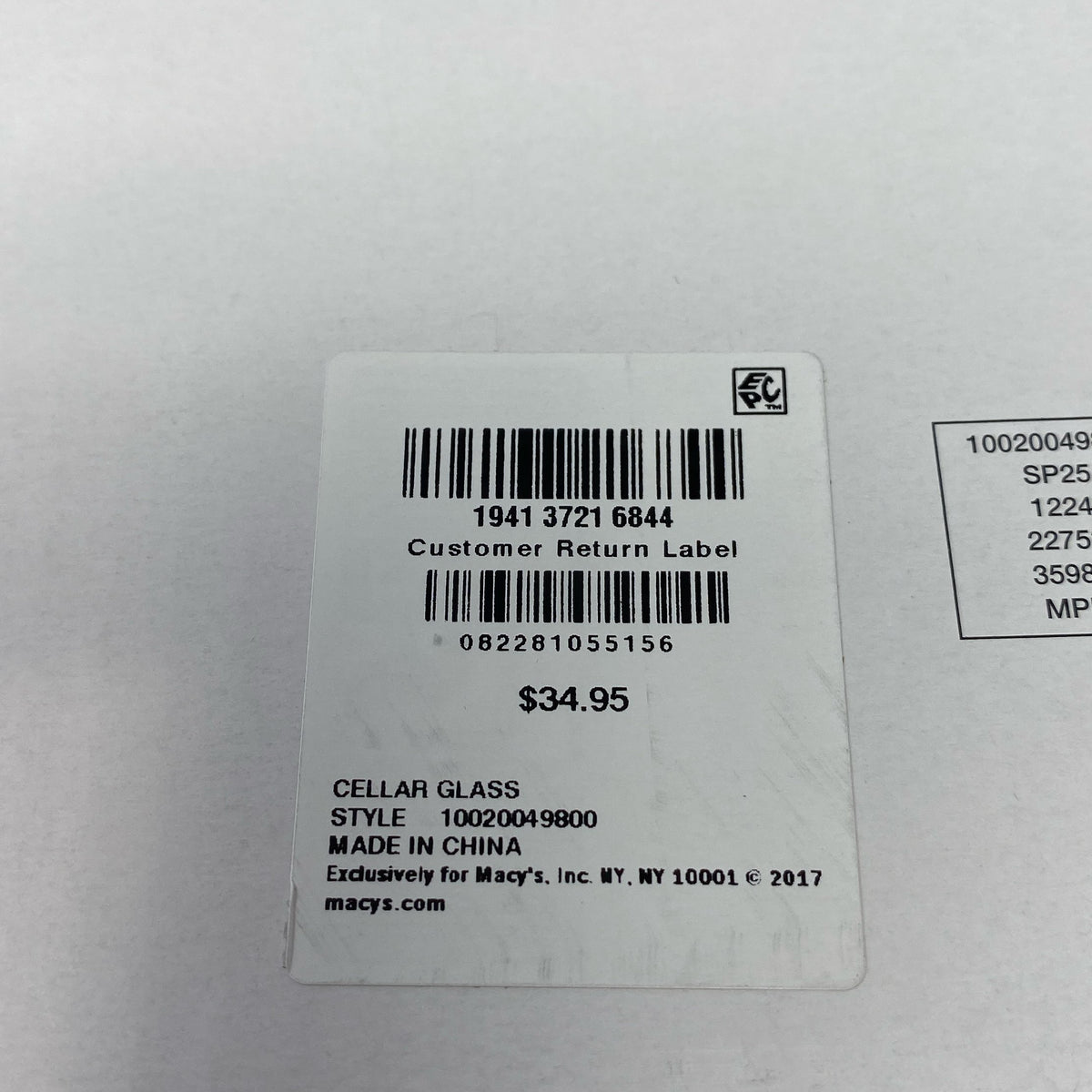 Serial #/Tag-UNT836610CN8