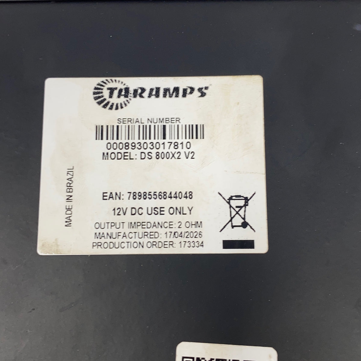 Serial #/Tag-LPNO642658899