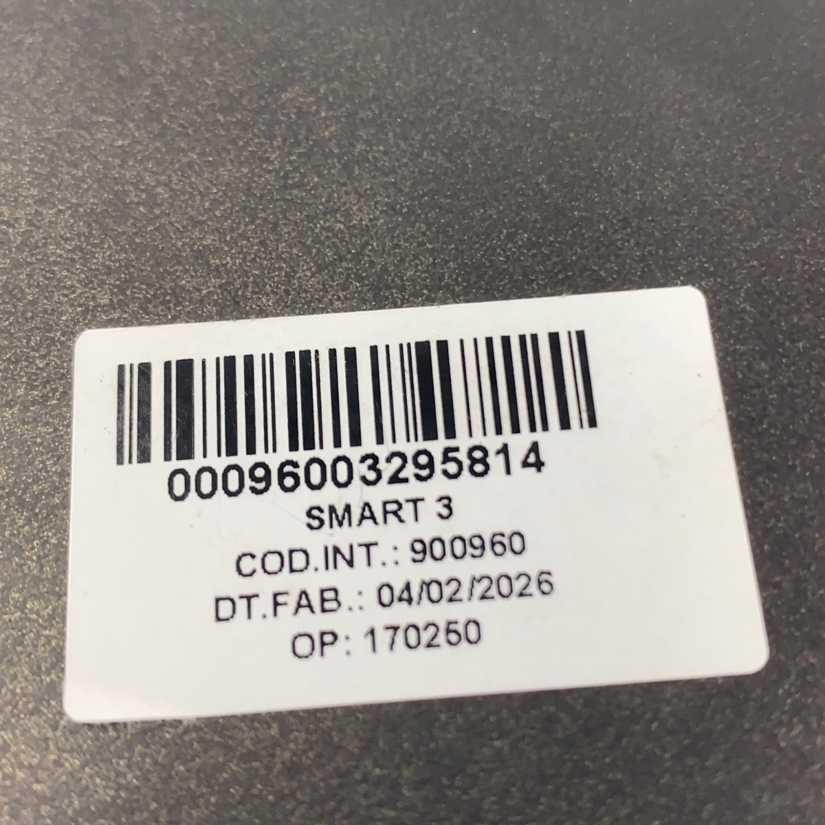 Serial #/Tag-UNT672254QVP