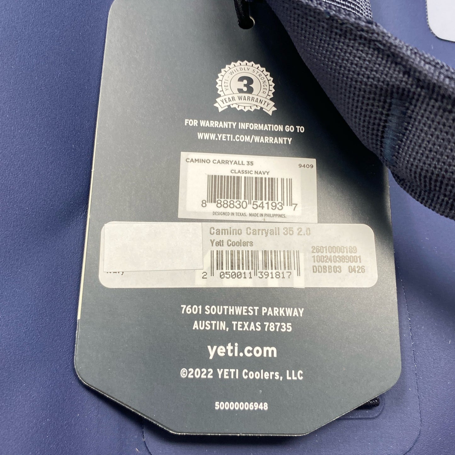 Serial #/Tag-UNT868091UGO