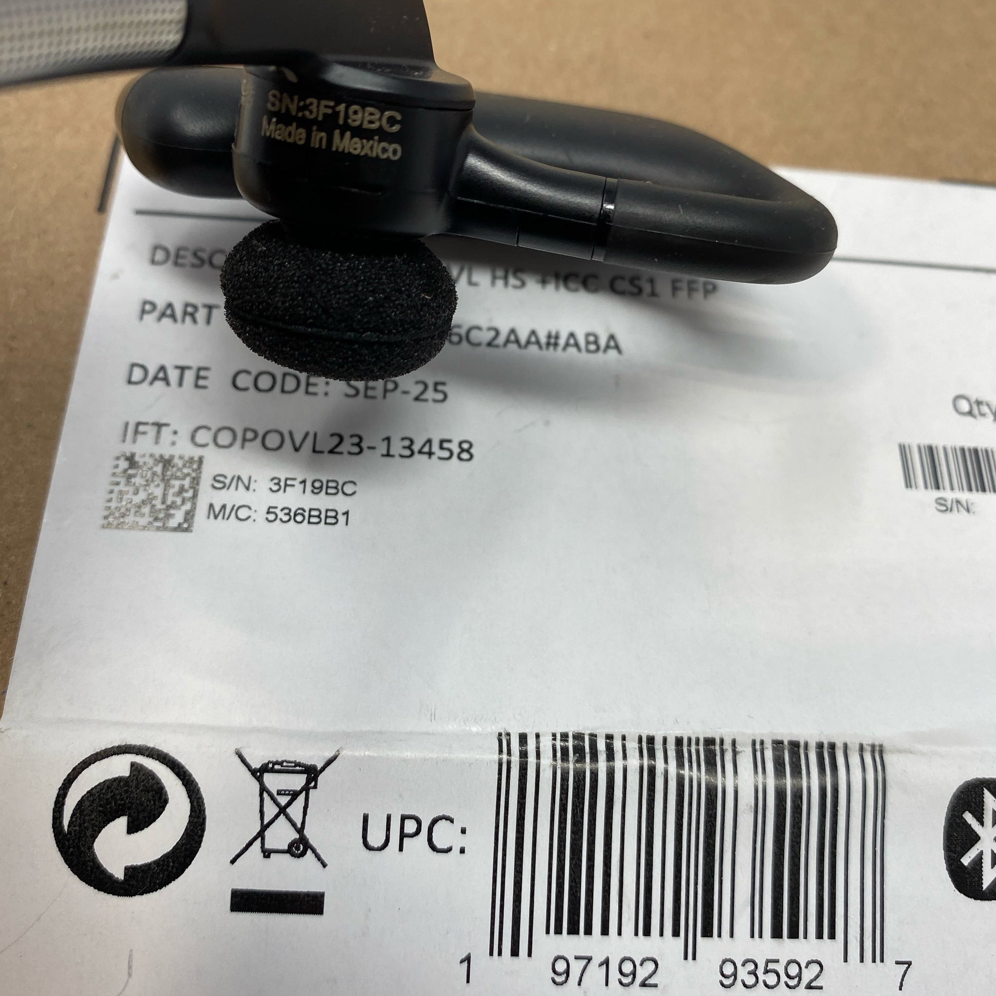 Serial #/Tag-UNT9843060YE