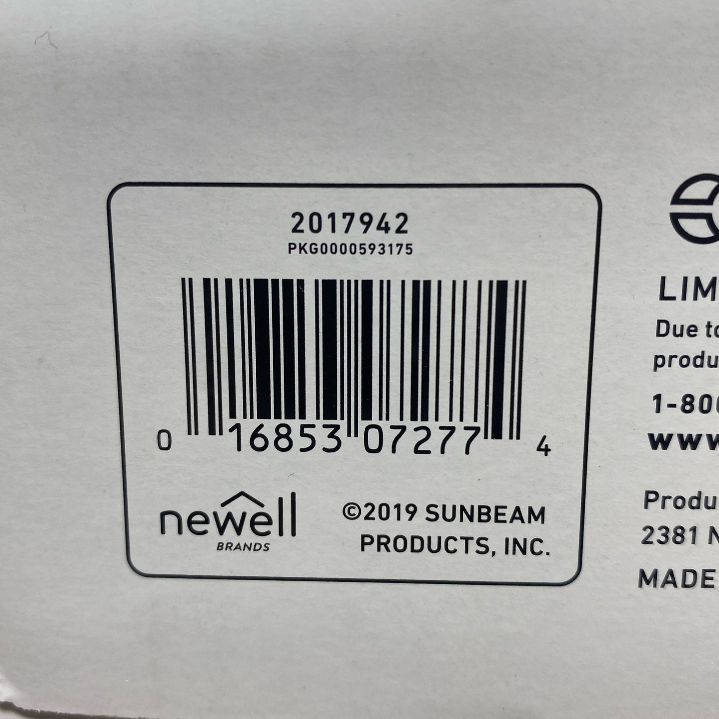 Serial #/Tag-UNT7361262GE