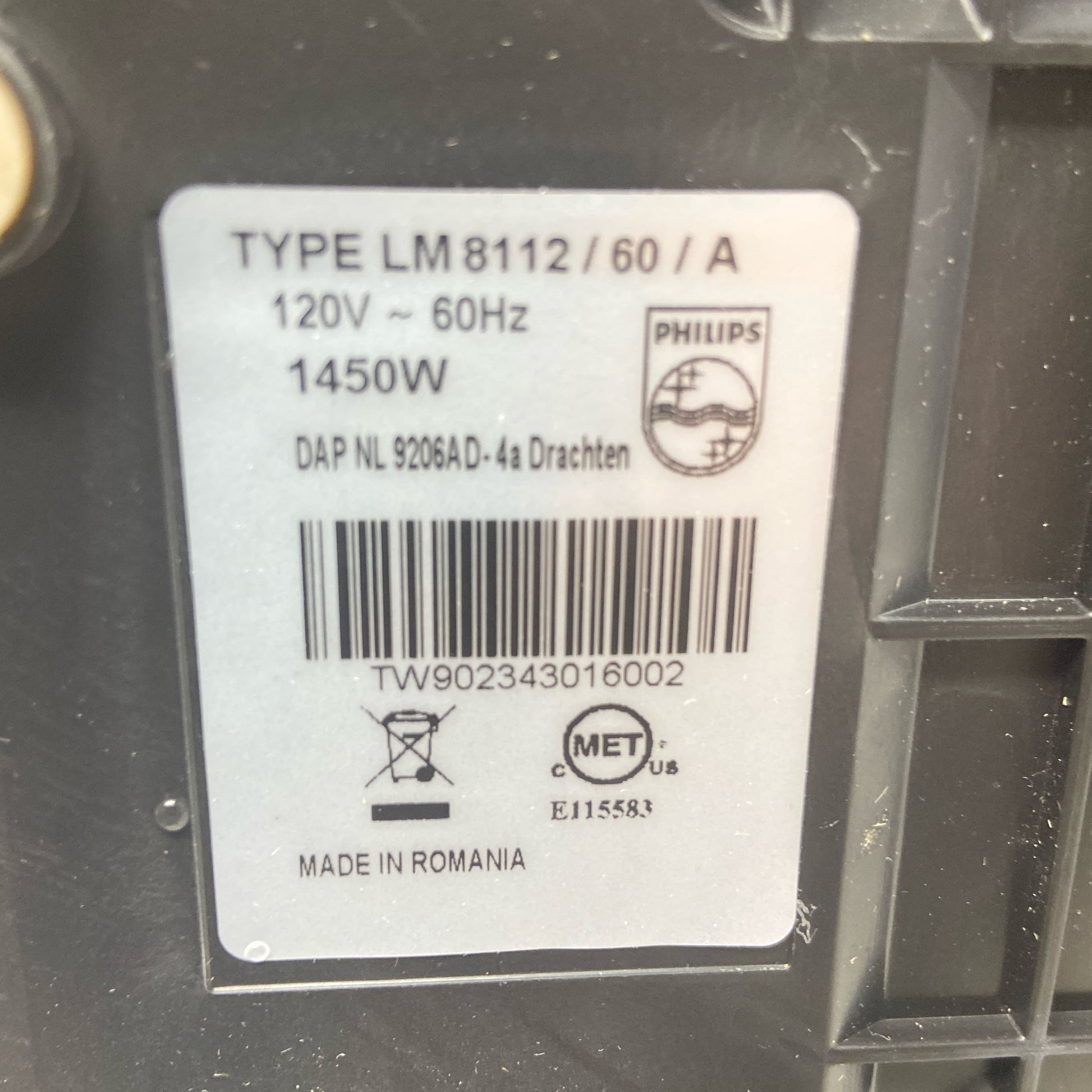 Serial #/Tag-UNT112174IYQ