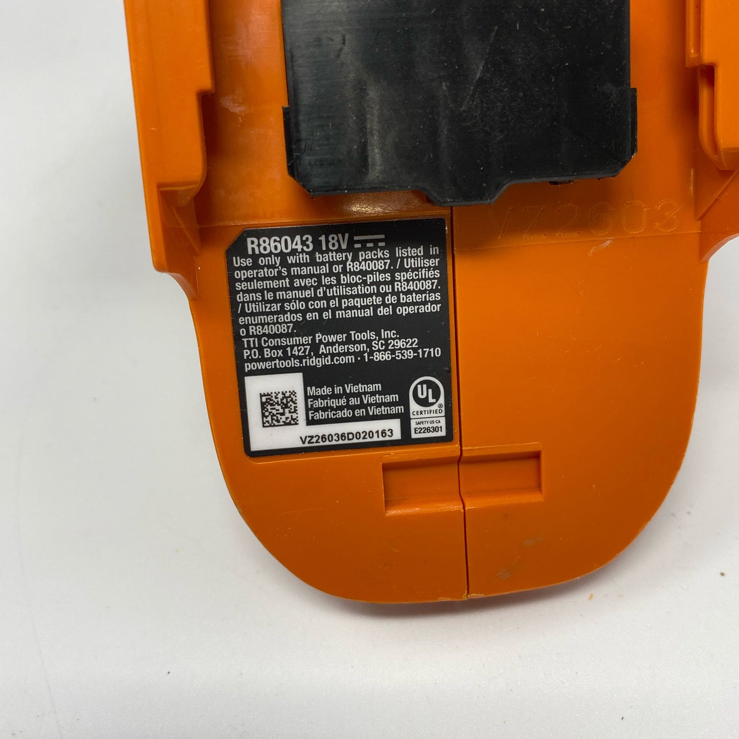 Serial #/Tag-UNT903747IA3