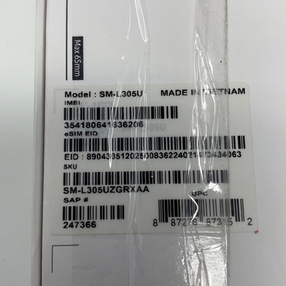 Serial #/Tag-UNT265741RWS