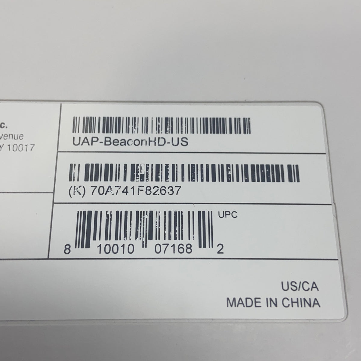 Serial #/Tag-UNT7781844FU