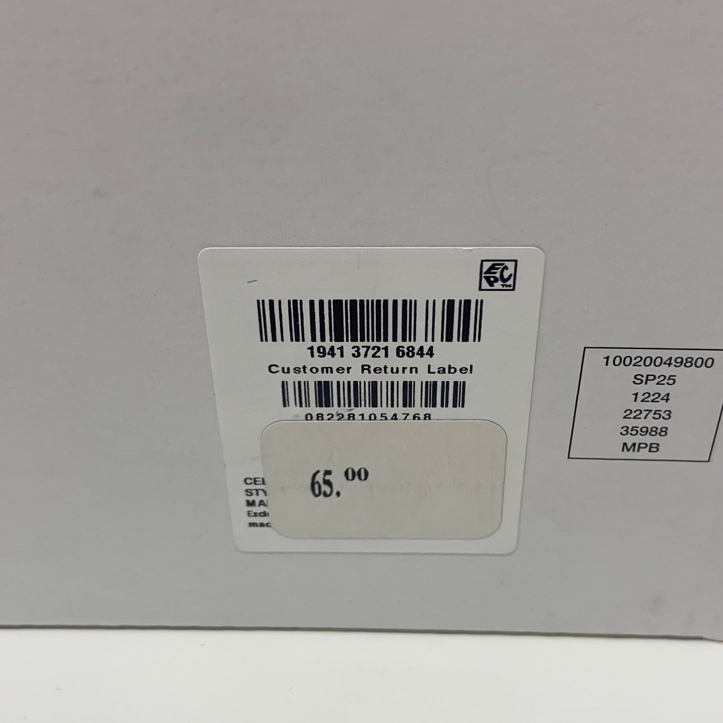Serial #/Tag-UNT365704MSO