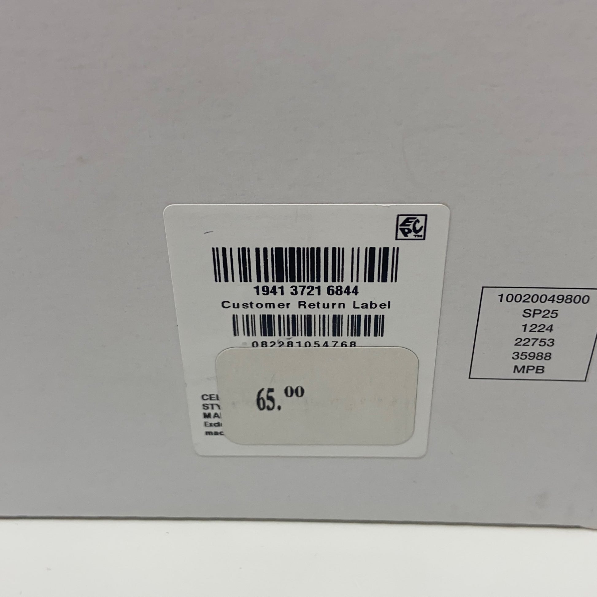 Serial #/Tag-UNT3657651TKH