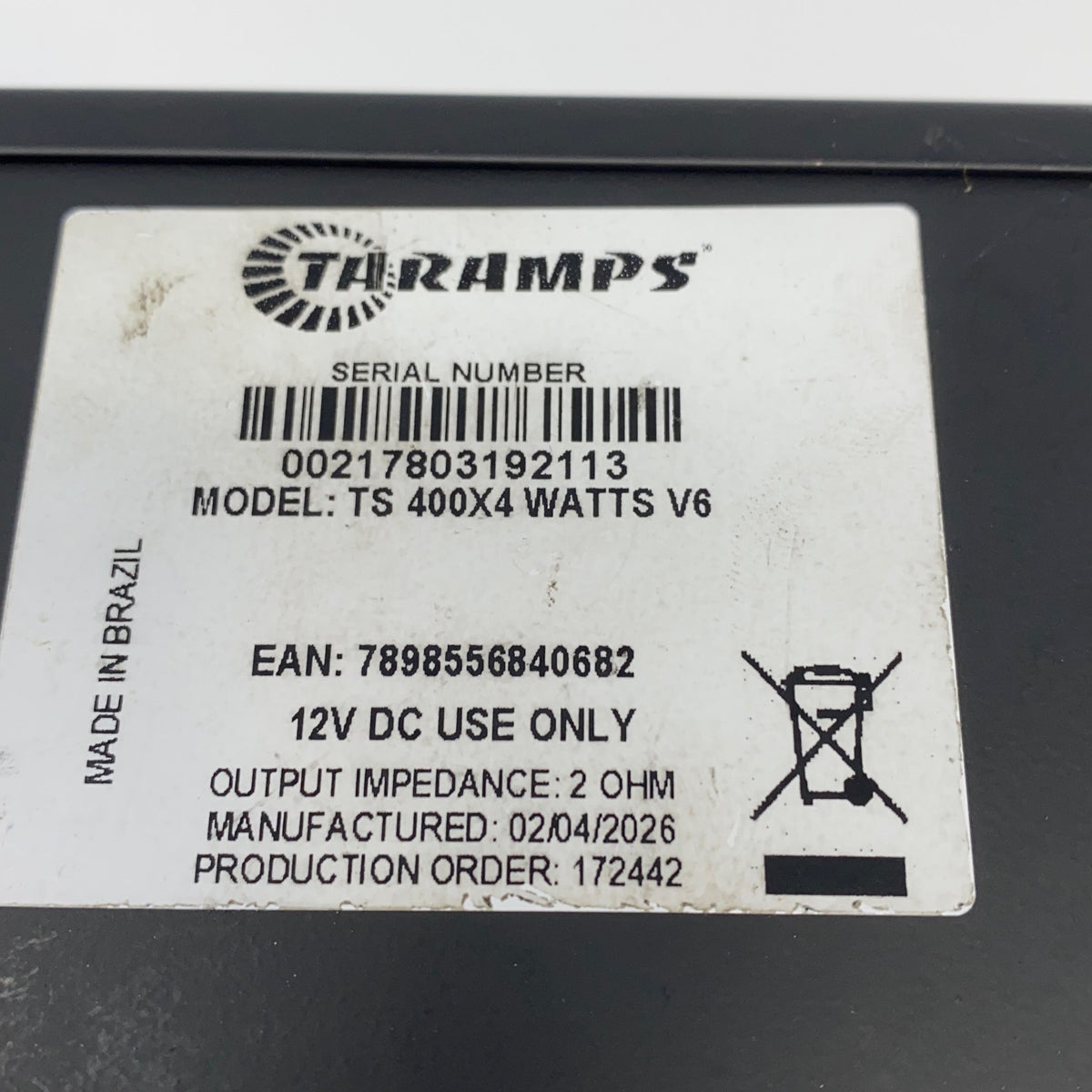 Serial #/Tag-LPNAC515191279