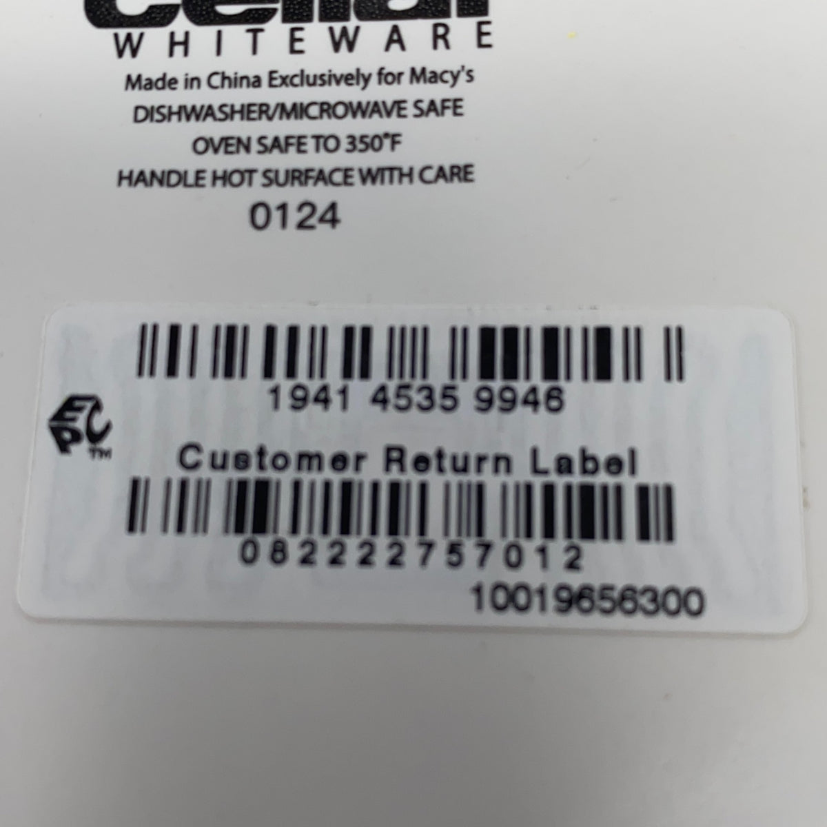 Serial #/Tag-UNT36557818U