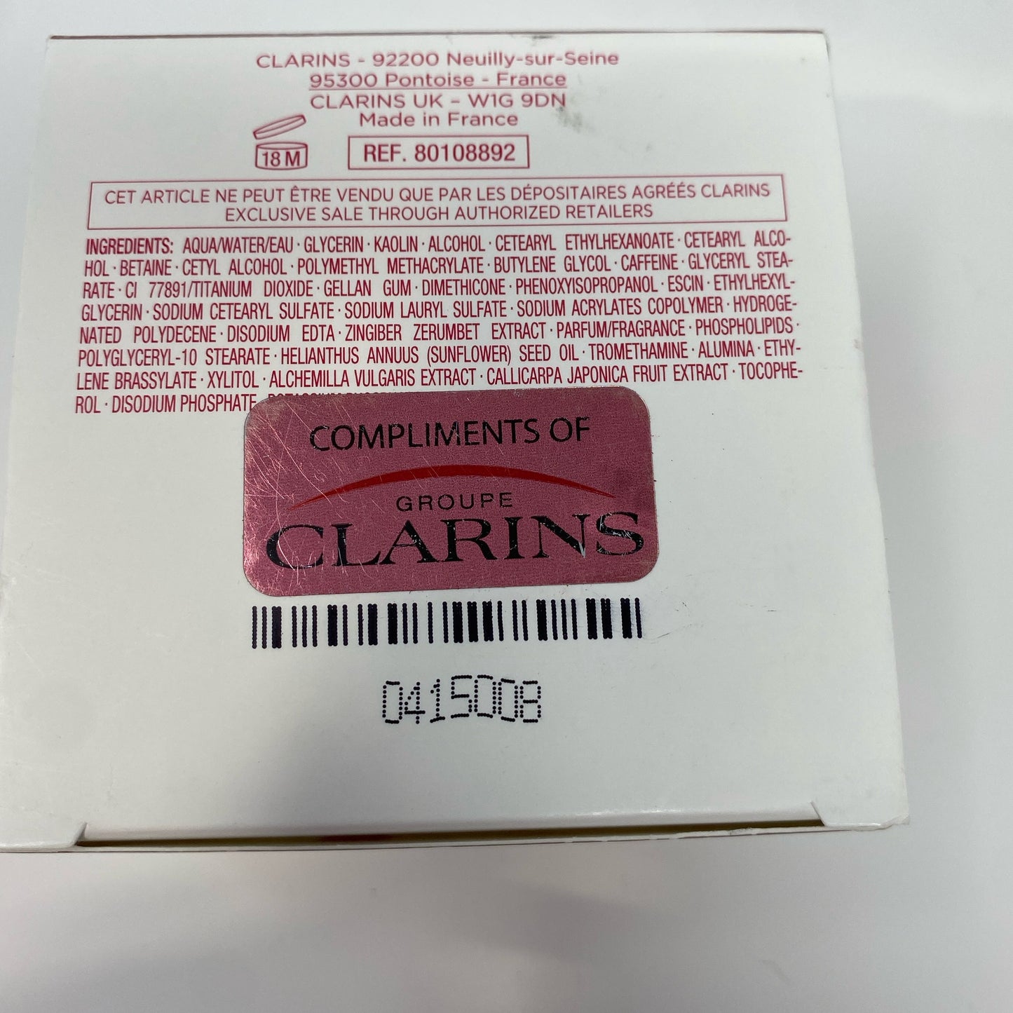 Serial #/Tag-UNT584953505