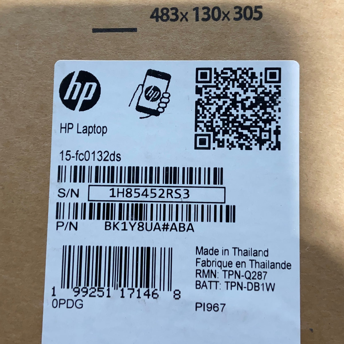 Serial #/Tag-UNT182613W86