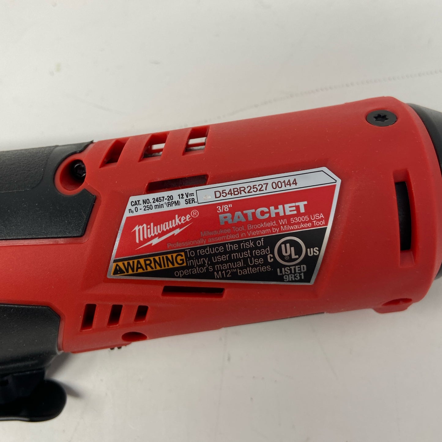 Serial #/Tag-UNT144046VPT