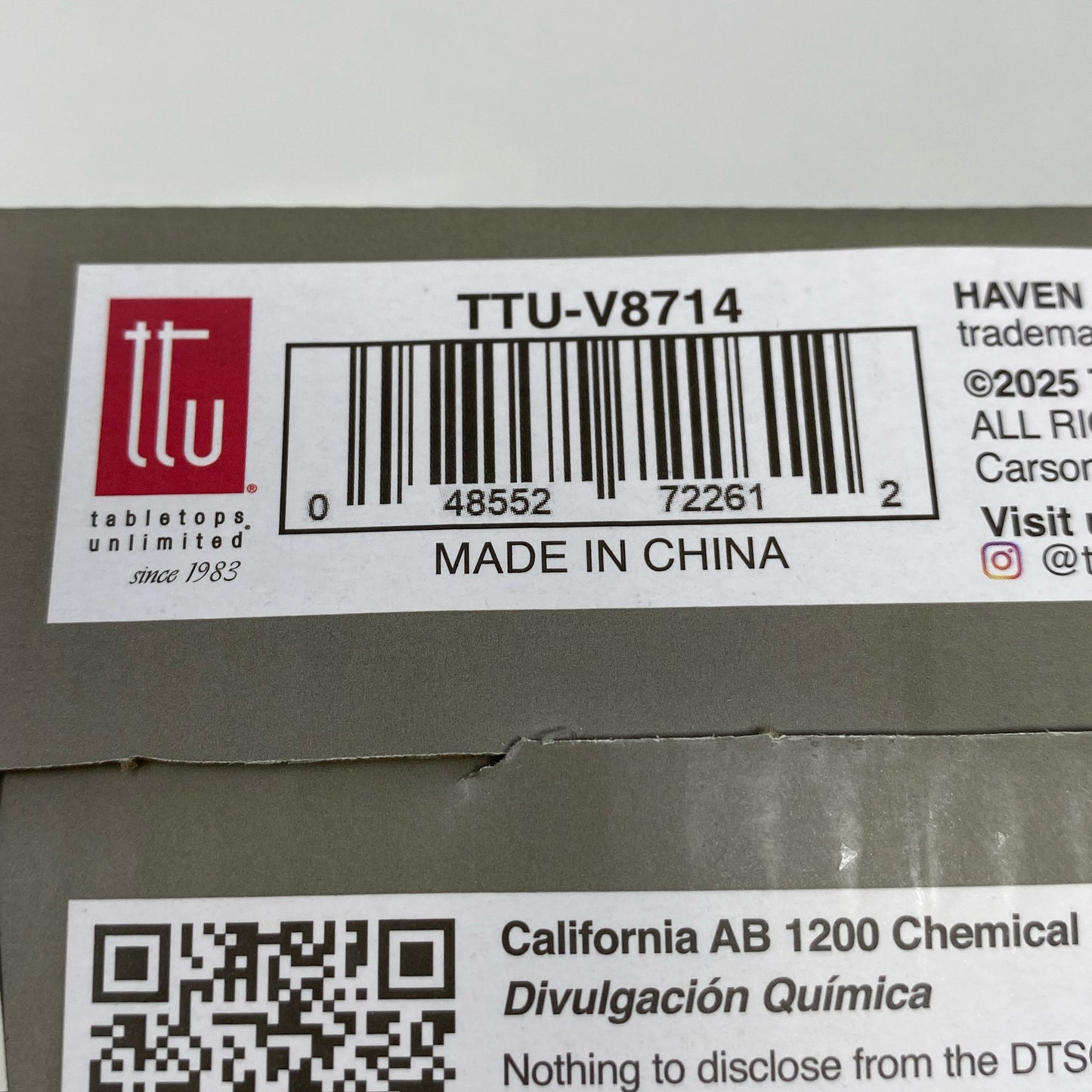 Serial #/Tag-UNT91910727K1