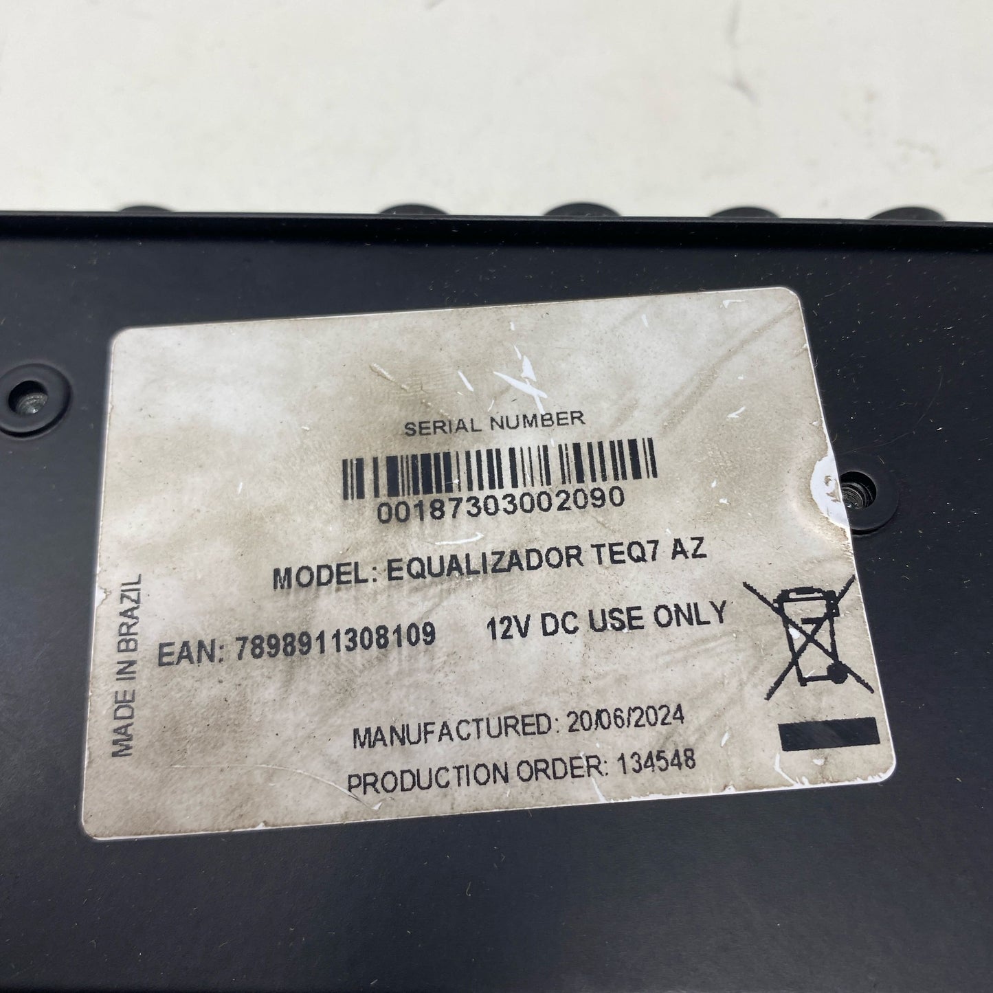Serial #/Tag-UNT53707598X