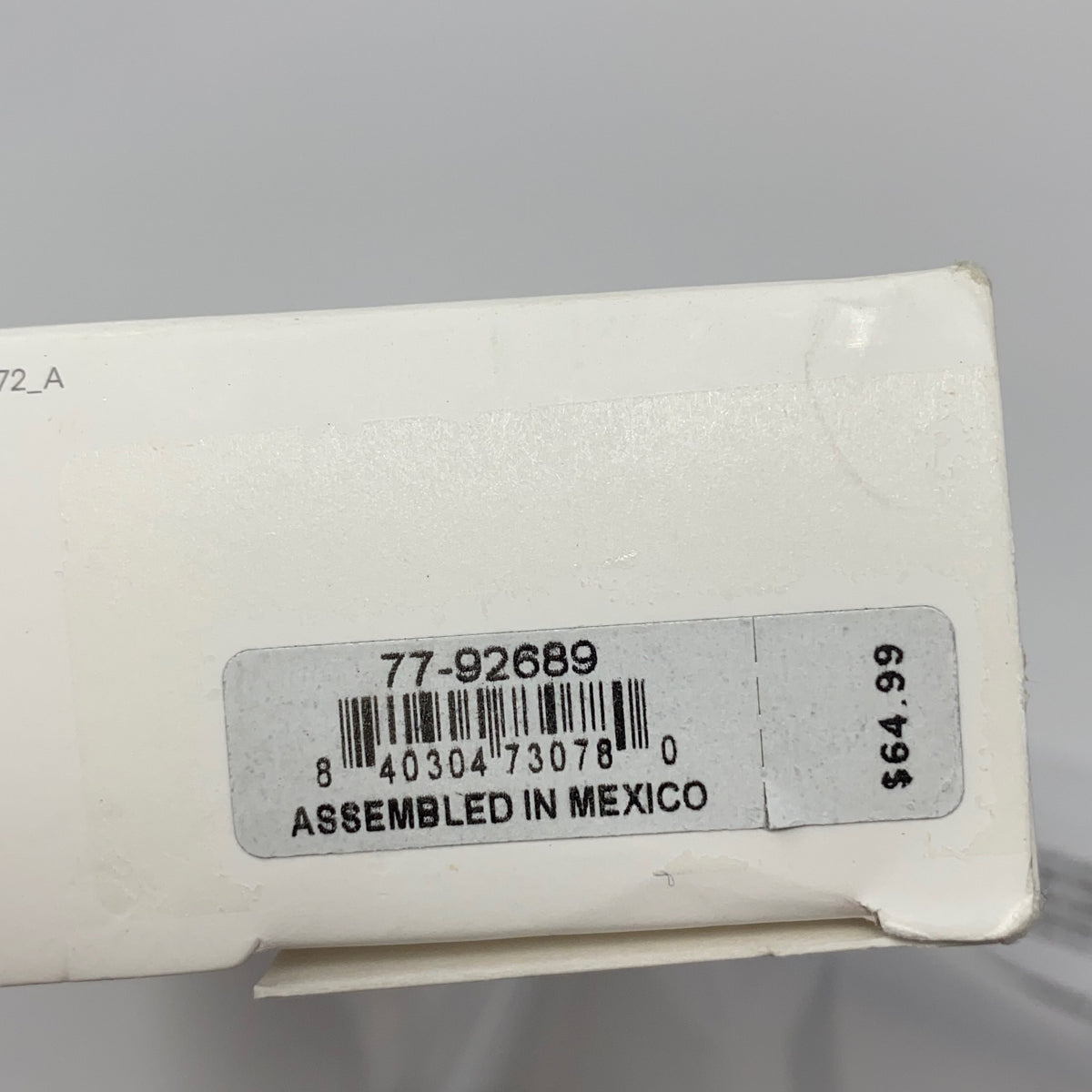 Serial #/Tag-LPNPMGJ1958423