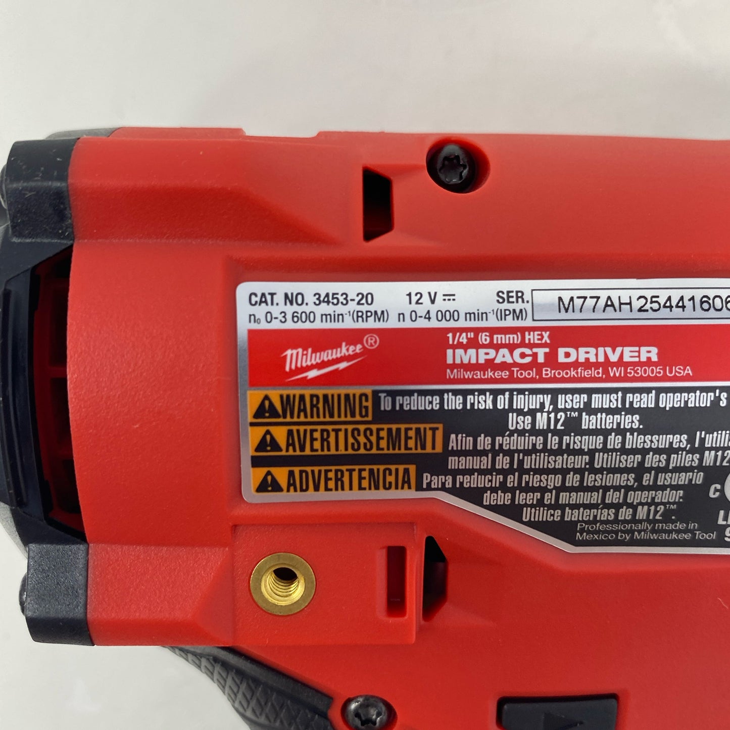 Serial #/Tag-UNT067315K1D