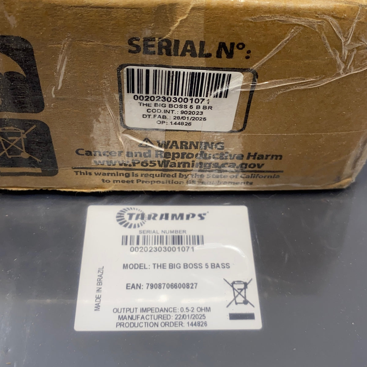 Serial #/Tag-LPNPMGW7401137