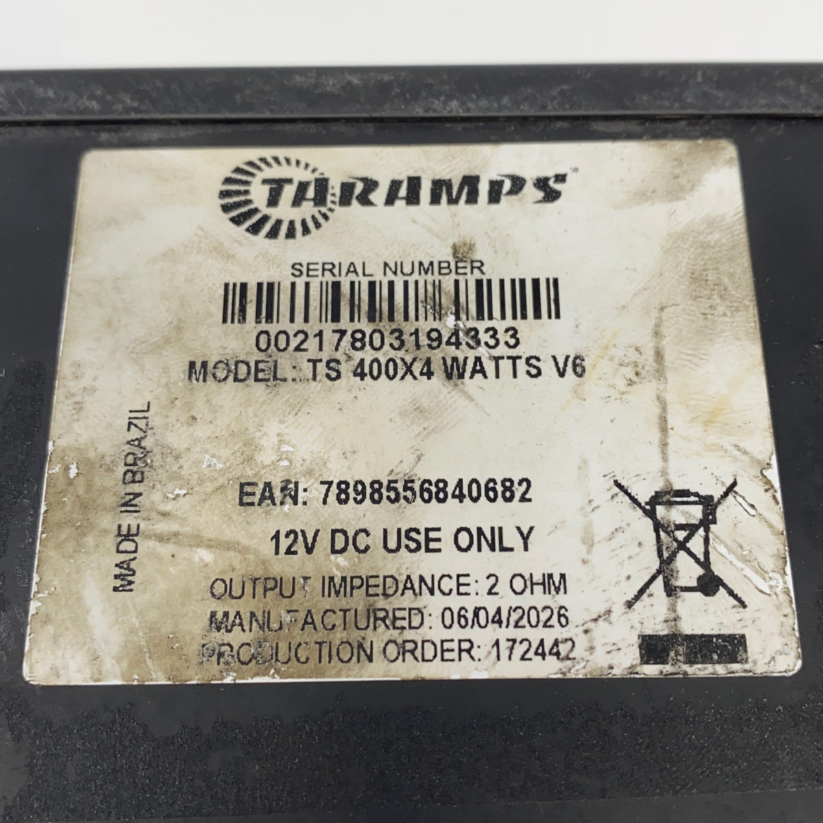 Serial #/Tag-LPNAC676169668