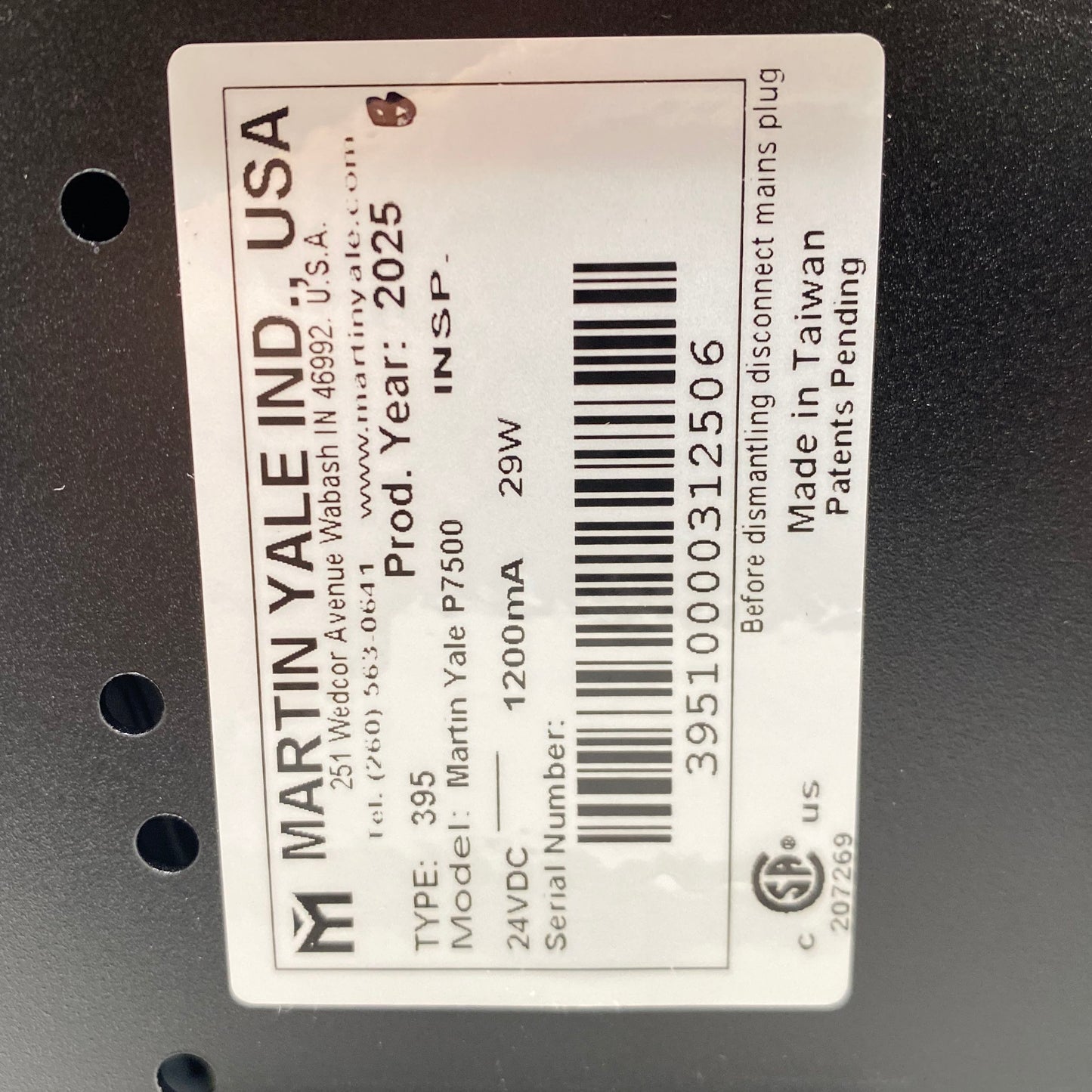 Serial #/Tag-LPNPMGR4785048
