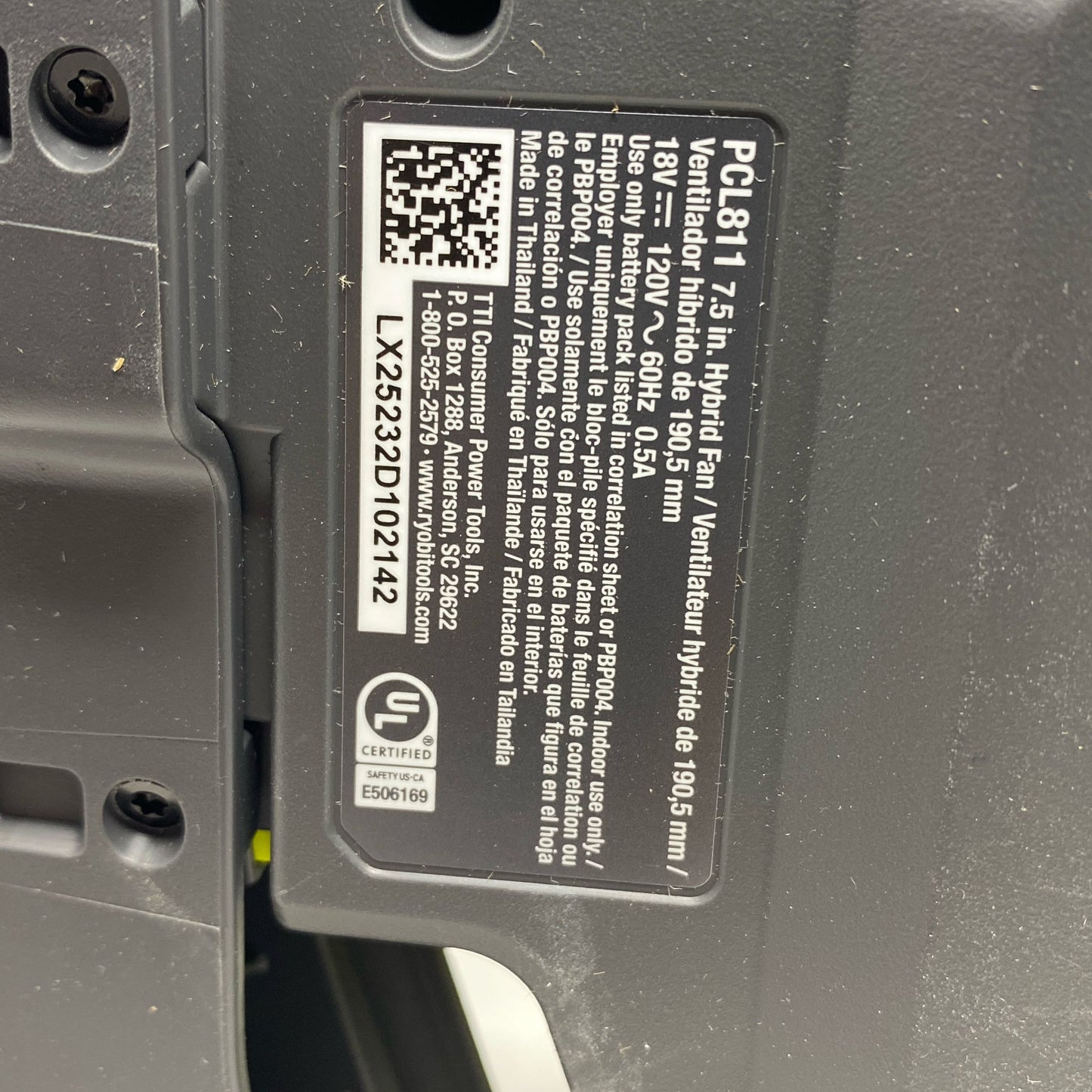 Serial #/Tag-LPNPMGU0026686