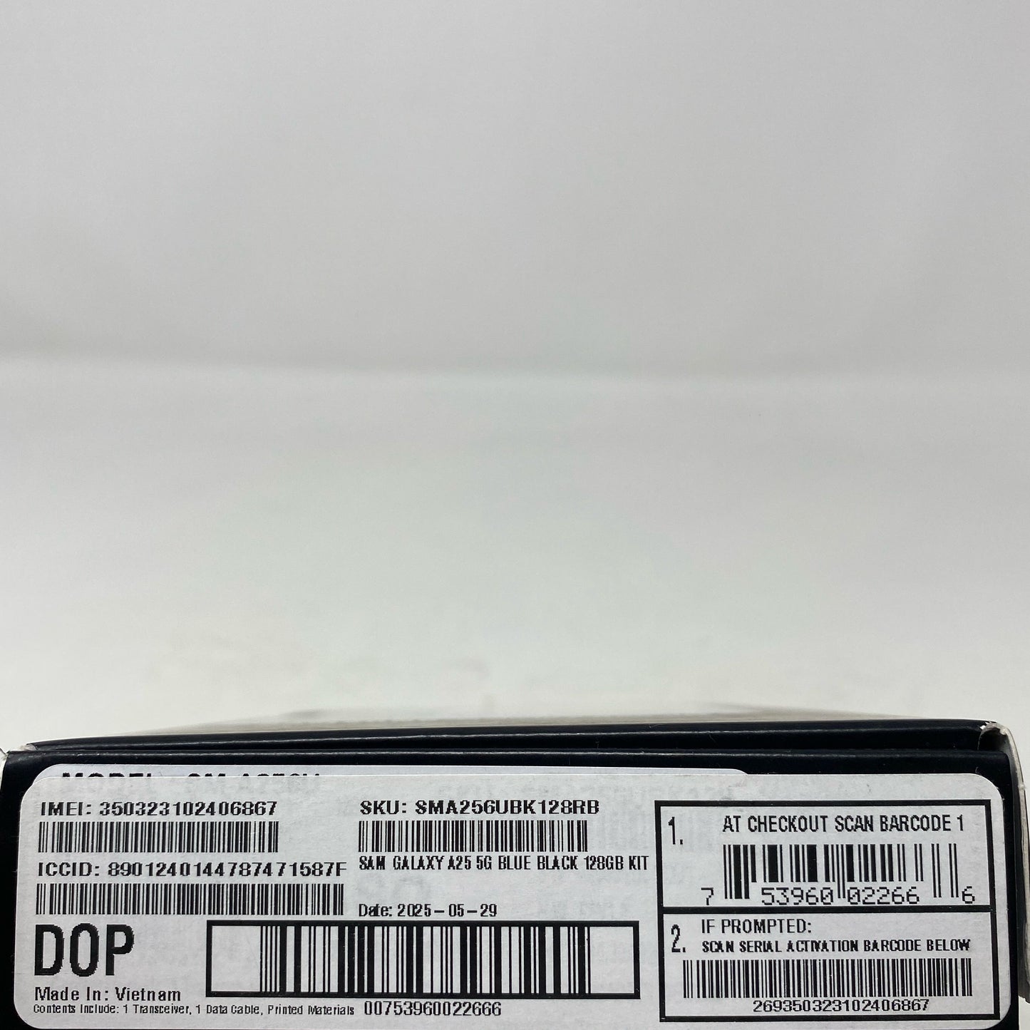 Serial #/Tag-UNT773103ORK