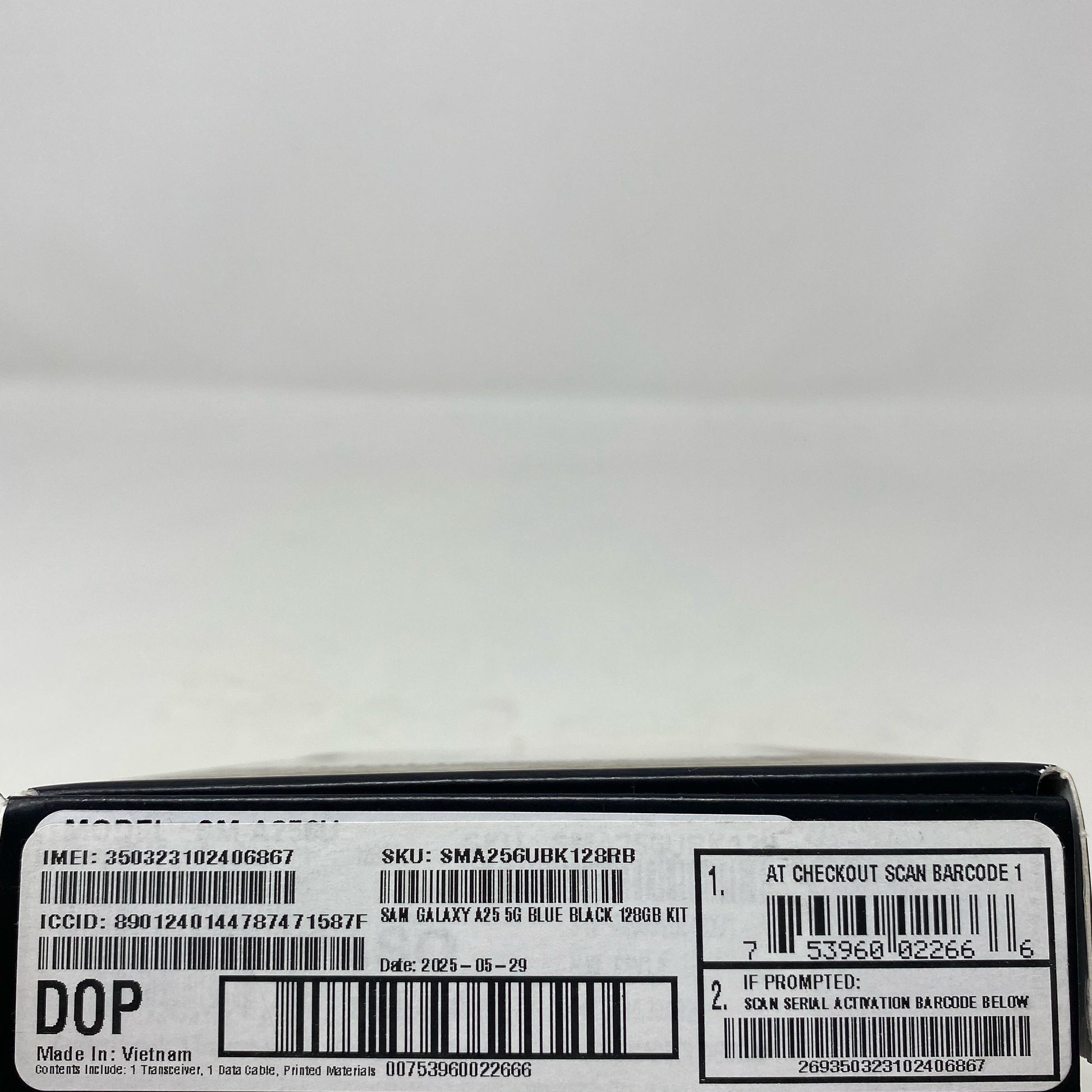 Serial #/Tag-UNT773103ORK