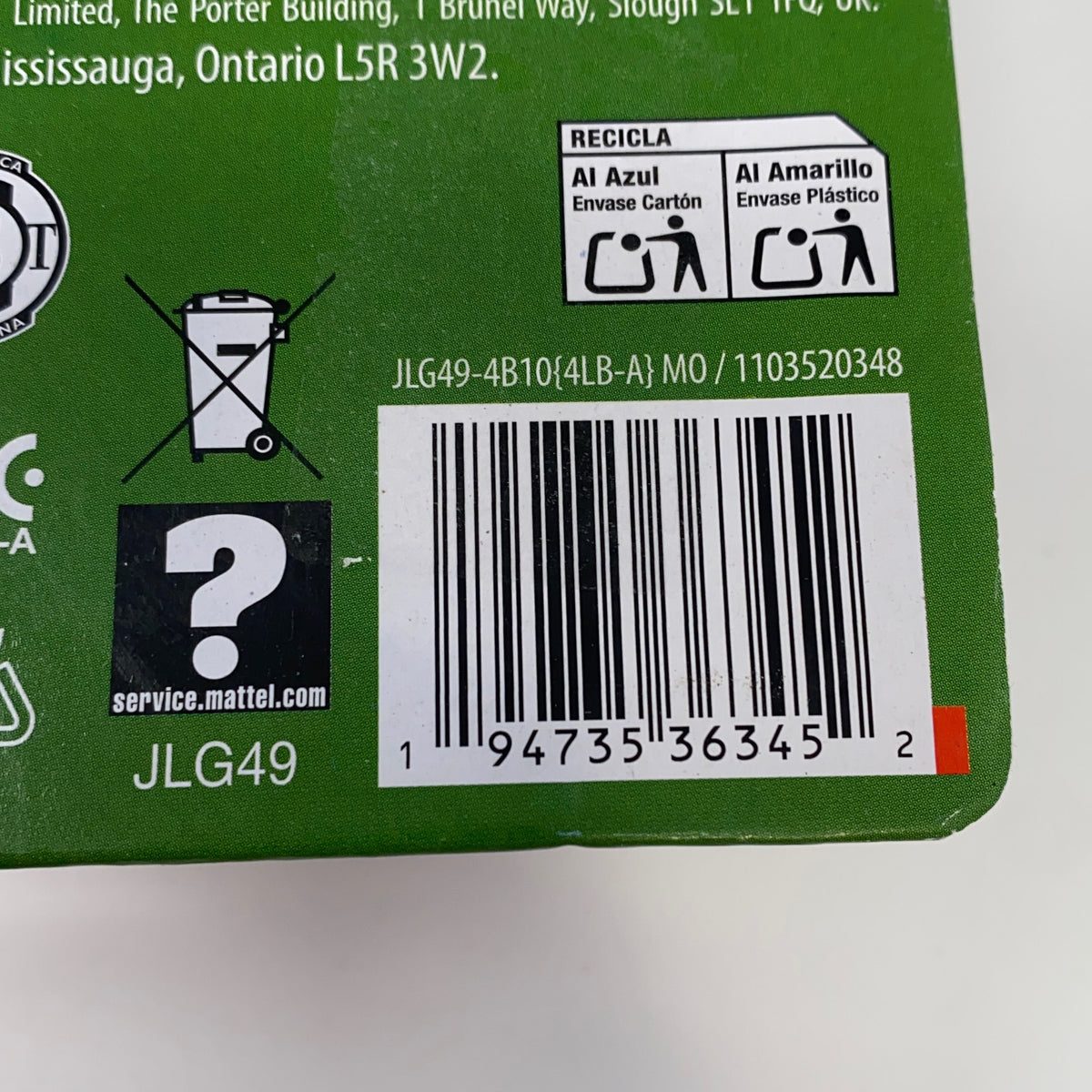Serial #/Tag-UNT694356A8X