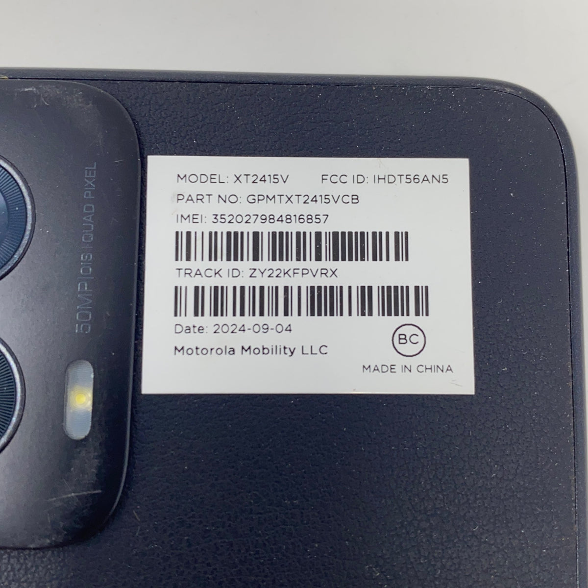 Serial #/Tag-UNT704573OG9