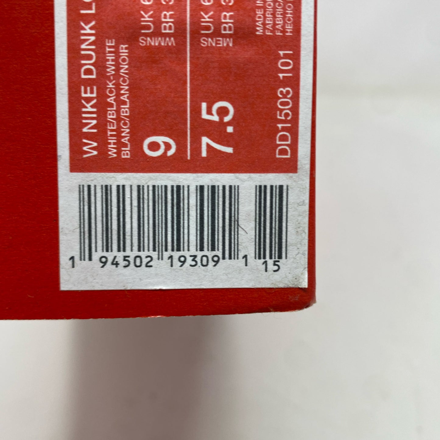 Serial #/Tag-LPNPMFX7188915