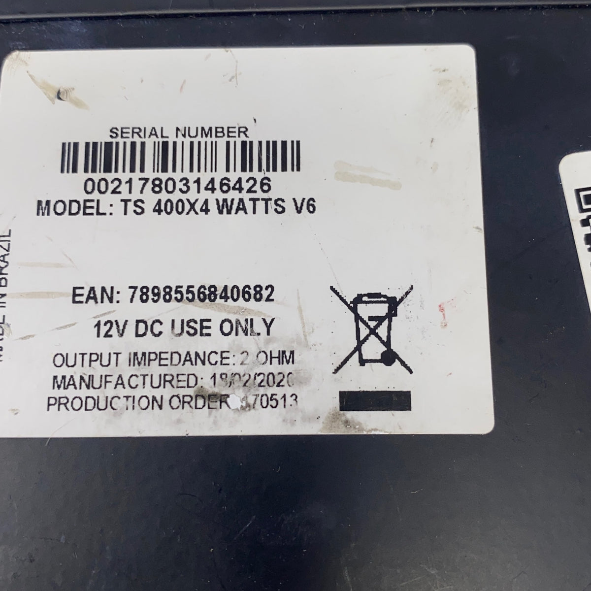 Serial #/Tag-UNT474078NT2
